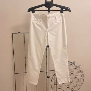 Cropped white pants from Anthro